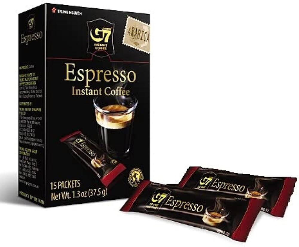 Trung Nguyen G7 Espresso Instant Coffee 15 Sticks x 2.5 g ~6/15/2025