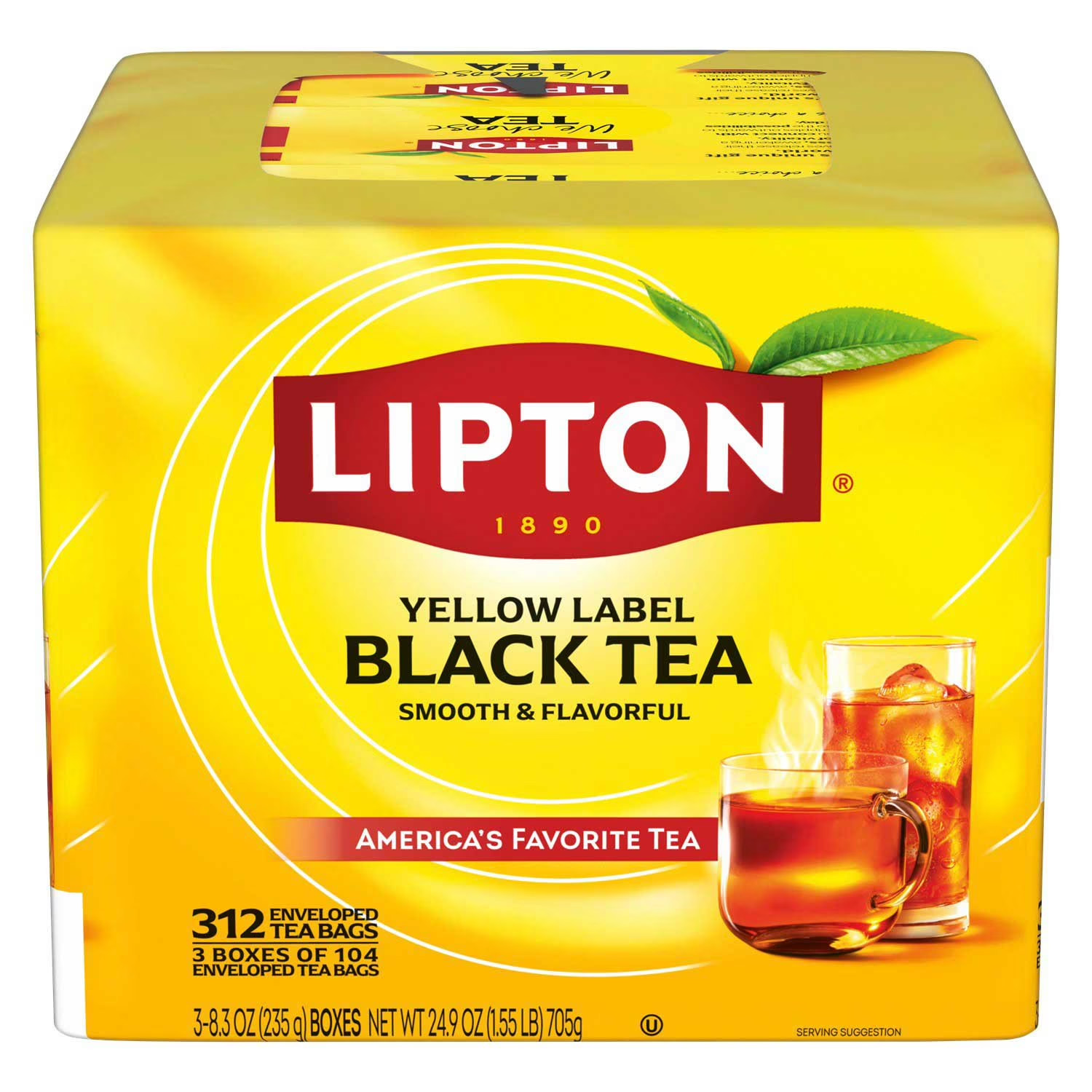 Lipton Yellow Label Black Tea Bags, 312 ct.