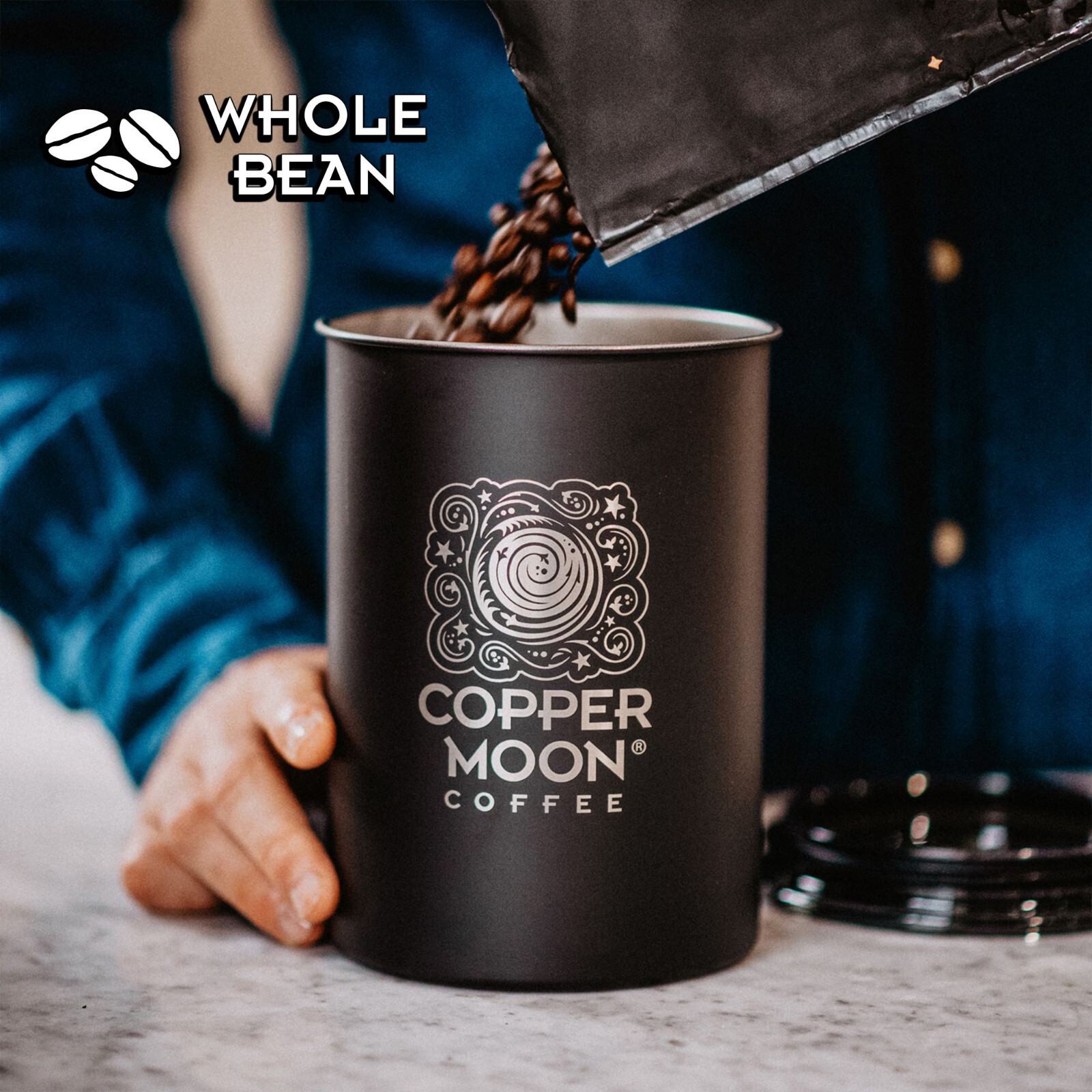 Copper Moon Coffee Tropical Coconut, Medium Roast Whole Bean, 2 Lb.