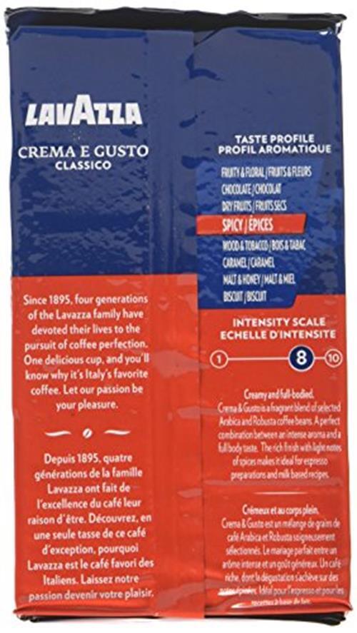 Lavazza Italian “Crema e Gusto” Ground Espresso Assorted Flavor Names , Sizes