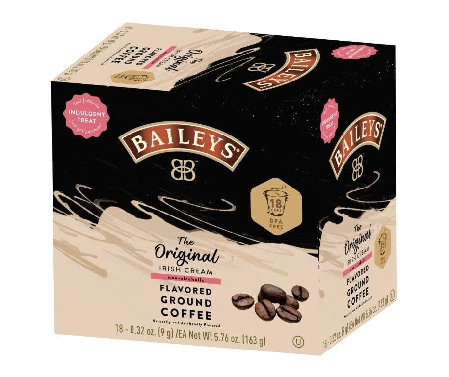 72 ct – Baileys The Original Irish Cream Non Alcoholic Flavored Coffee Pods
