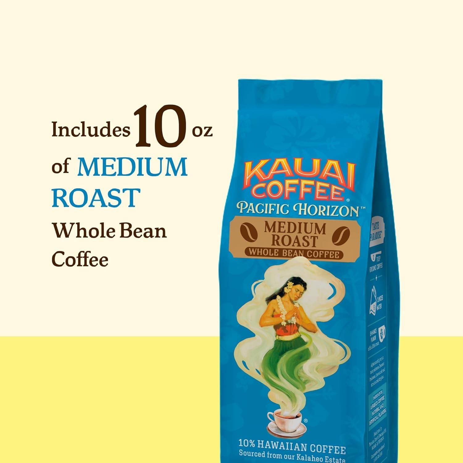 Whole Bean Coffee – Smooth, Non-Bitter Pure Arabica – Light Floral Notes & Brigh