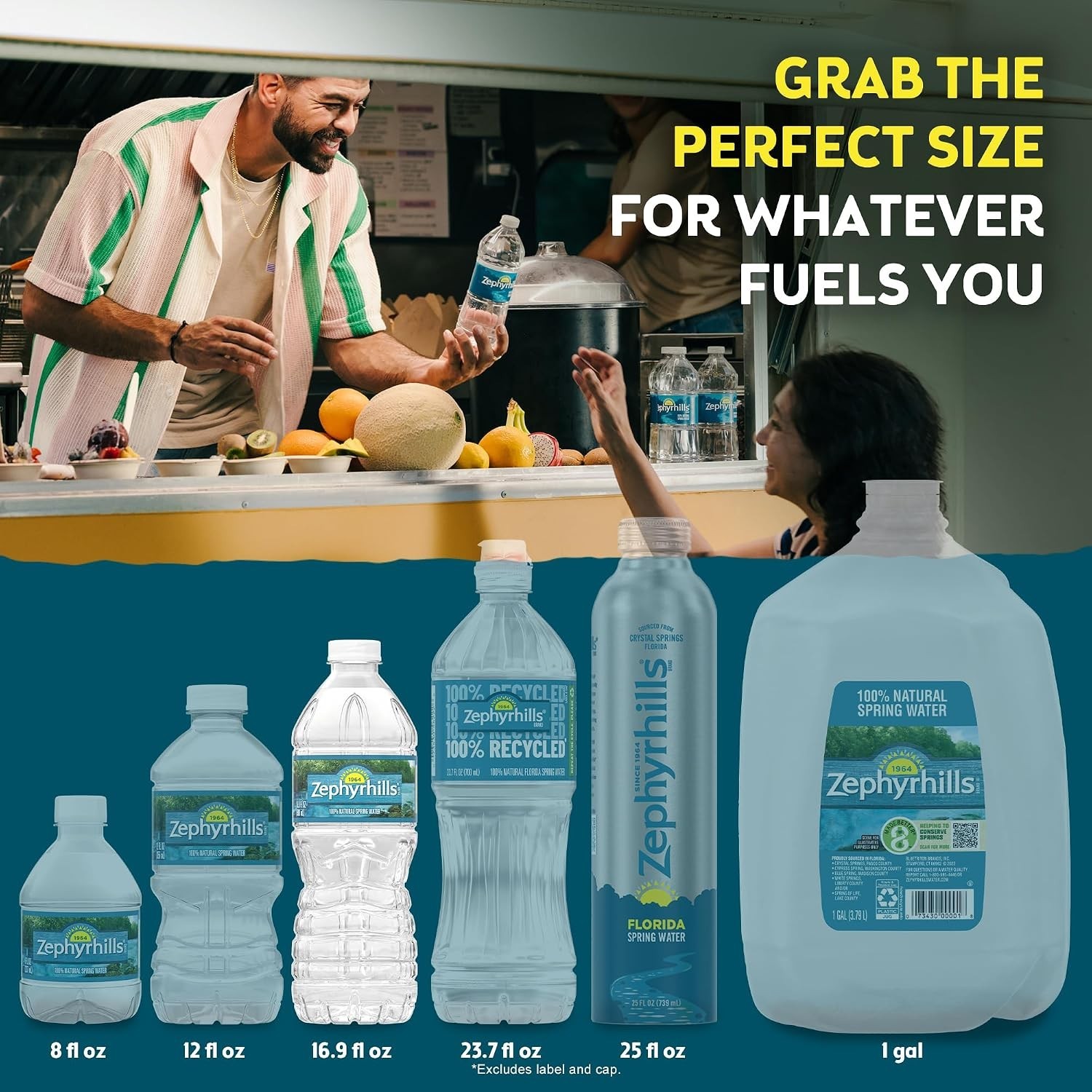 Zephyrhills Natural Spring Water – 16.9 fl oz Bottles (12 Pack)