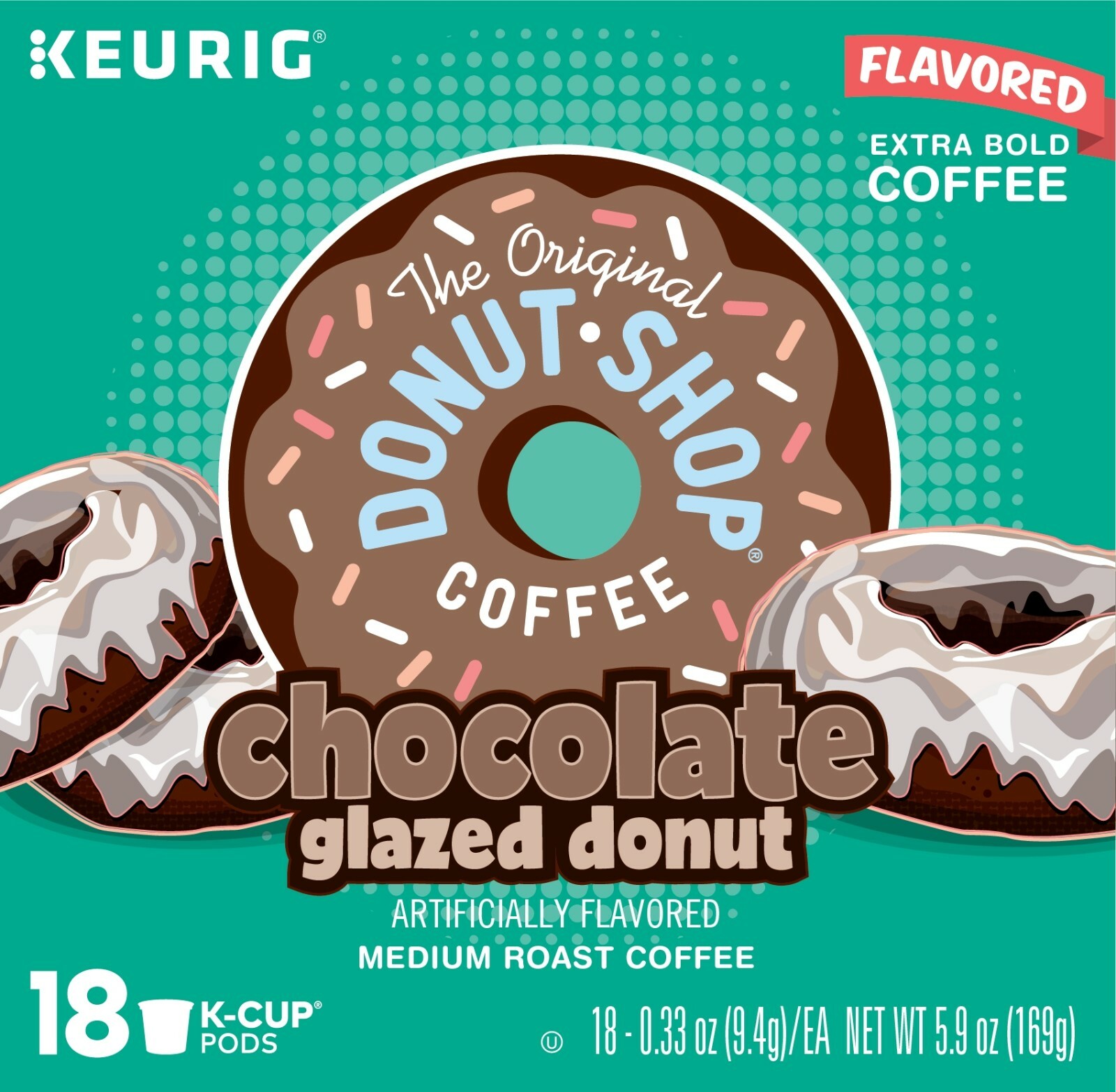 The Original Donut Shop Chocolate Glazed Donut Coffee 24 to 144 K cup Pick Size