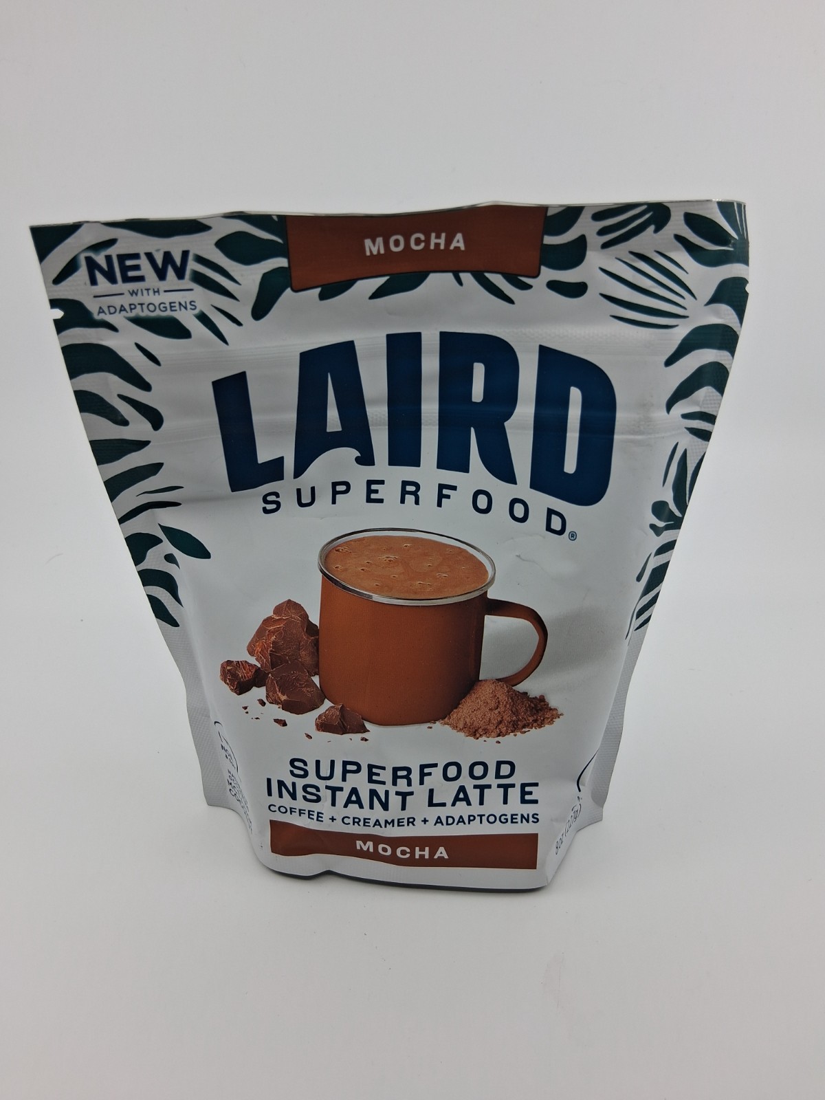 Laird Instant Latte Coffee+Creamer+Mushrooms – Mocha – 8 oz BB 3/2027