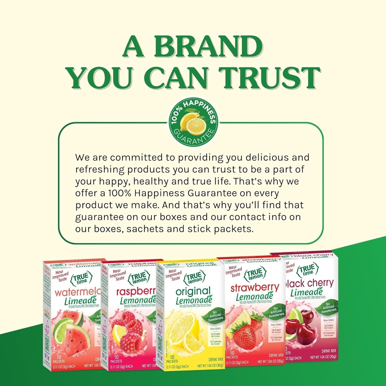 True Lemon Peach Lemonade 10ct (Pack of 1) – Drink Mix – 10 Count