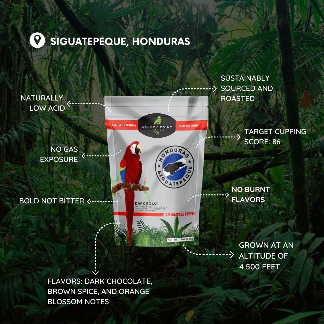 Honduras Dark Roast Coffee 100% Arabica Coarse Ground – Perfect for Cold Brew