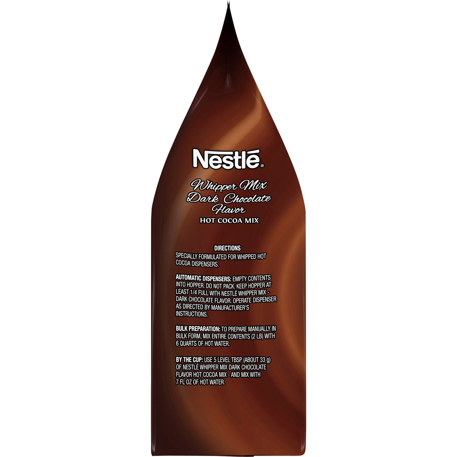NESTLE DARK HOT CHOCOLATE WHIPPER MIX 3 x 2 LB BAGS HOT COCOA