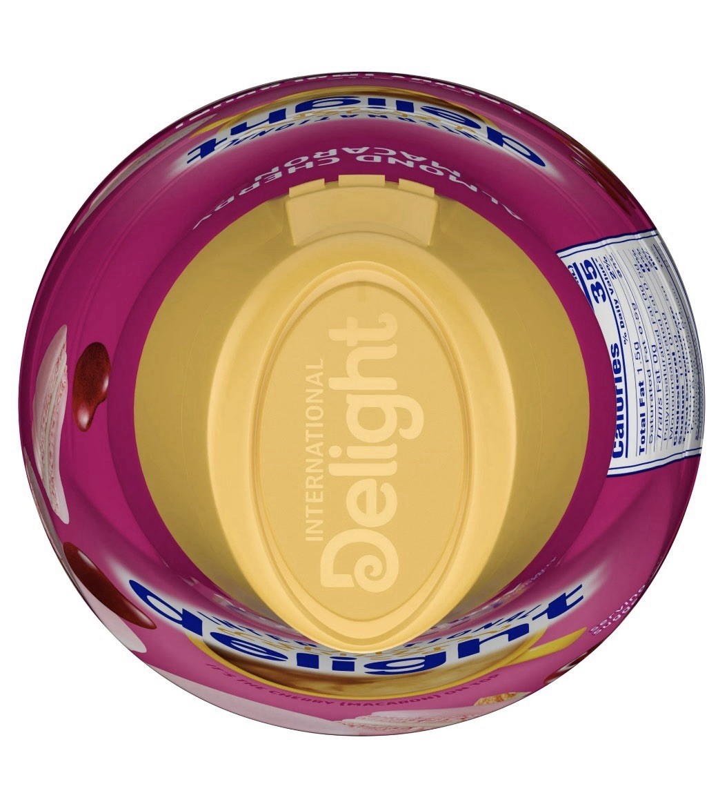 International Delight Almond Cherry Macaron Creamer 4 Pack + Gold Spoon Gift