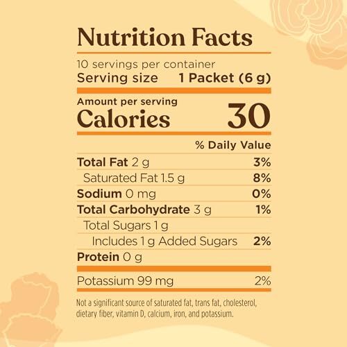 Keto Instant Coffee Latte with Organic Mushrooms Sugar Free Vegan 10 Pack