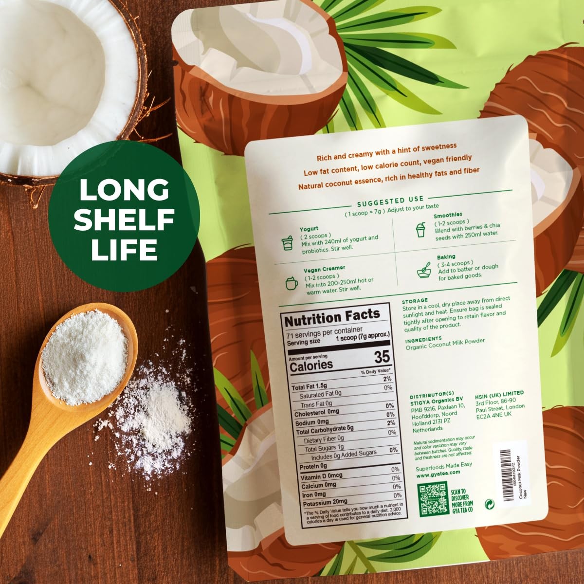 USDA Organic Coconut Milk Powder 1.1lb (17.64 Oz) – Blends Smoothly, Deliciou…