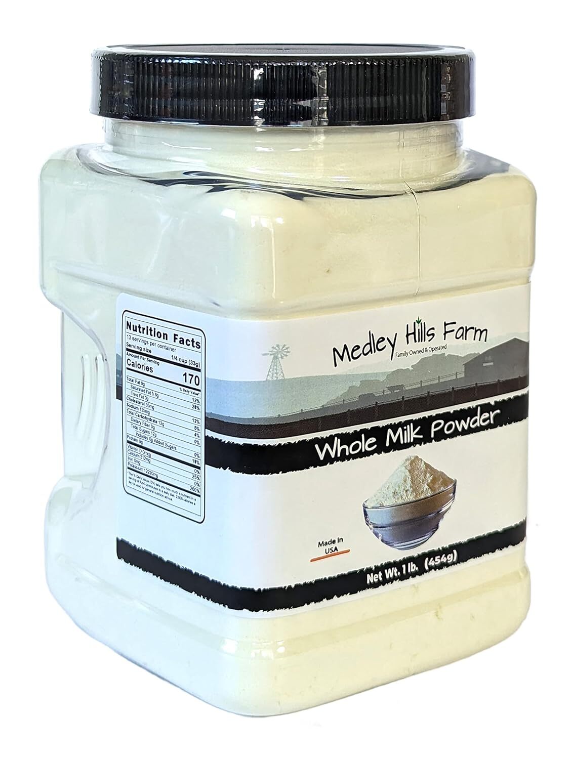 Whole Milk Powder By In Reusable Container 1 Lb. – Great Dry M