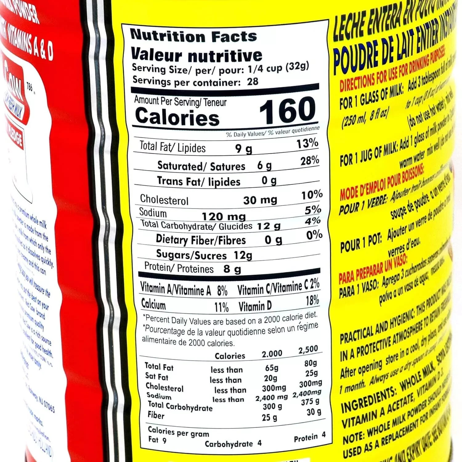 Red Cow Full Cream Milk Powder 900g, Made from Fresh Milk, Dutch Premium