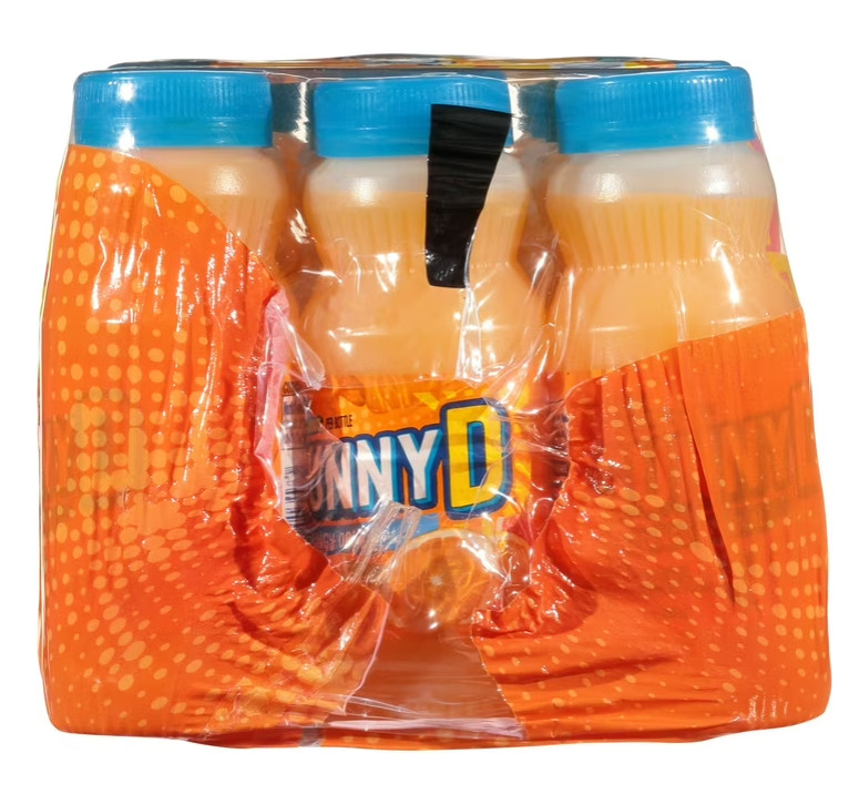 (PACK OF 2) SUNNYD Tangy Shelf Stable Orange Juice Drink, 18 Count, 6.75 fl oz