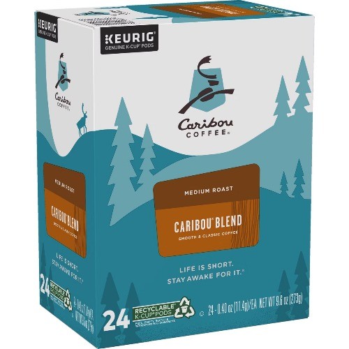 Caribou Coffee Caribou Blend Medium Roast Keurig K-Cup Coffee Pods