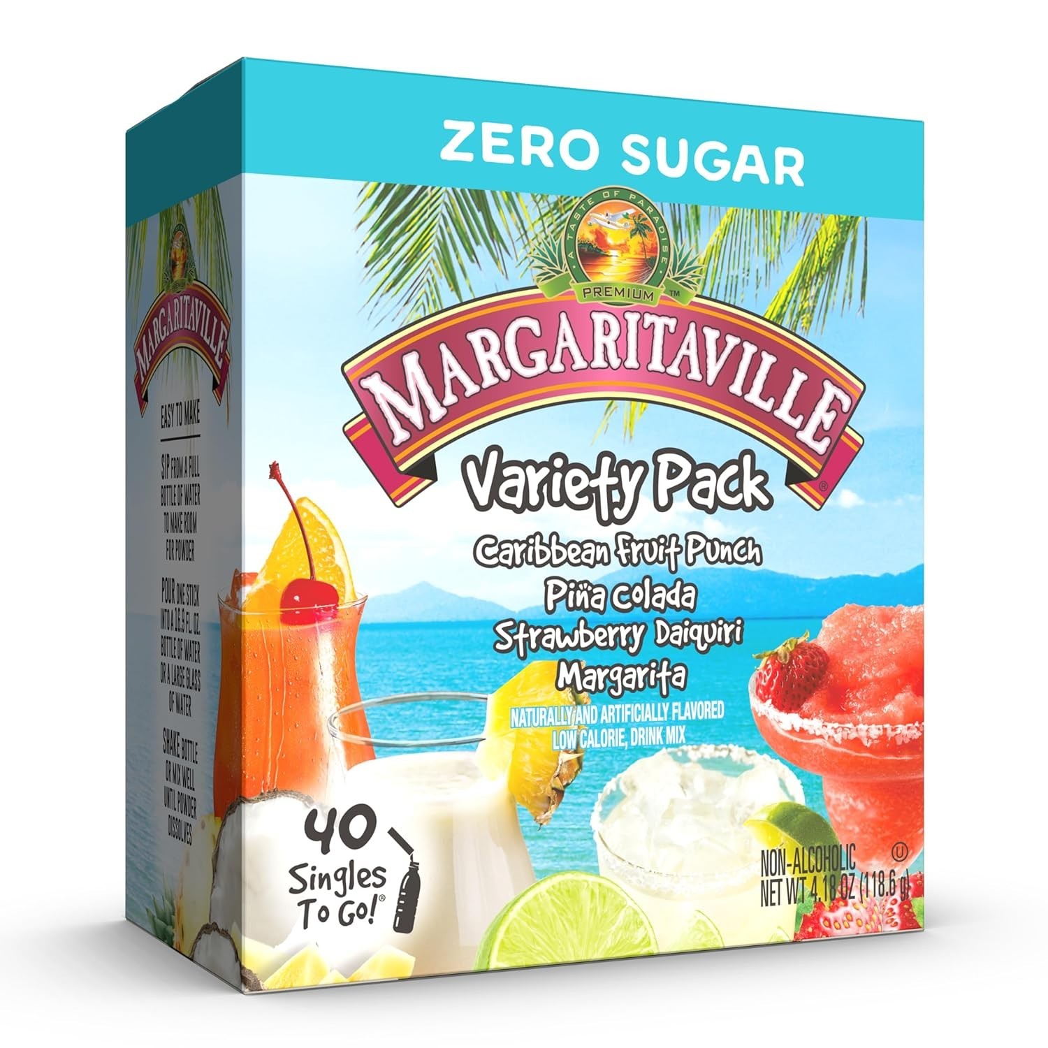 Margaritaville Mix and Match Drink Sticks: 4 Flavors for Fun Anytime Hydration