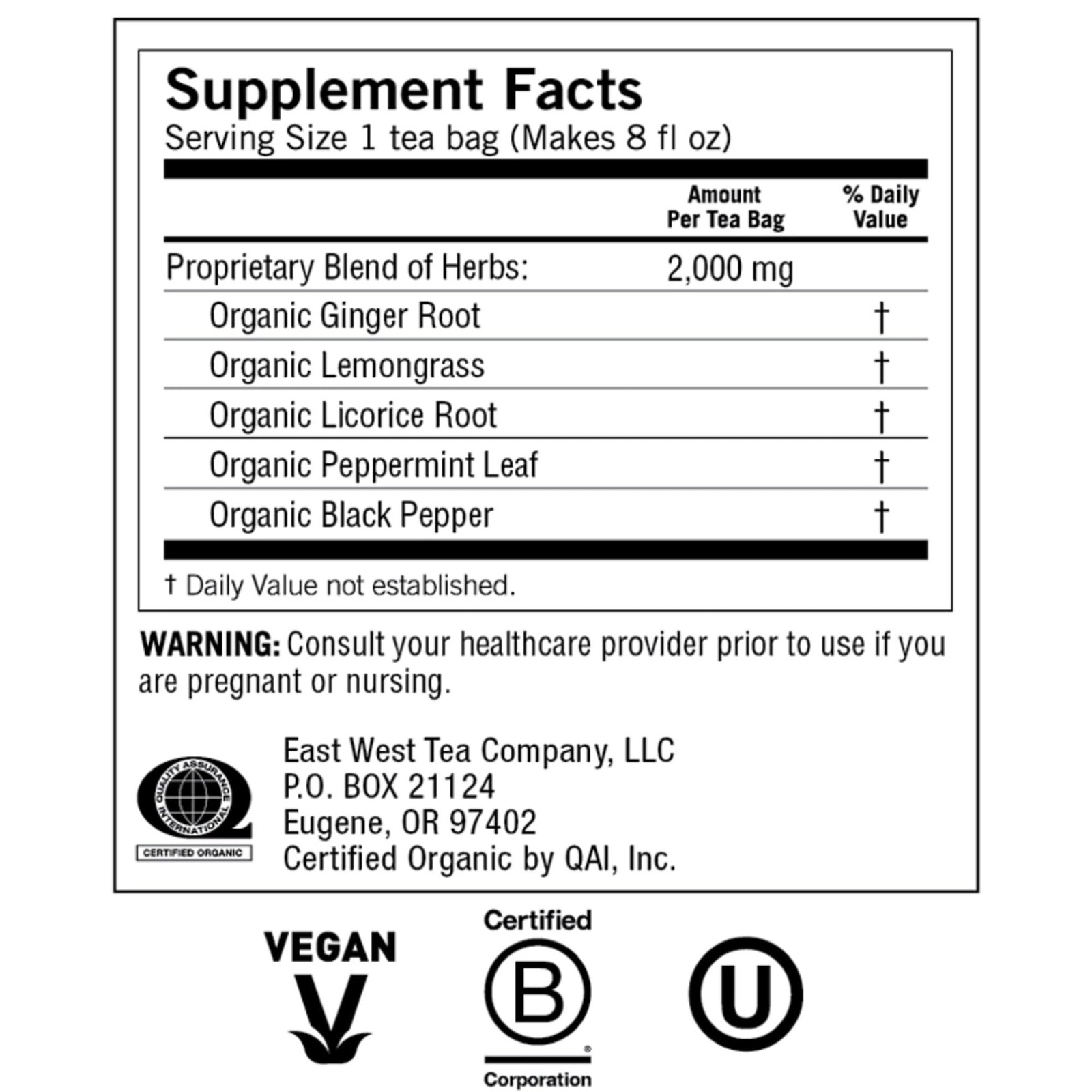 Yogi Organic Ginger Tea | 16 Count | Caffeine-Free | USDA Organic | Vegan