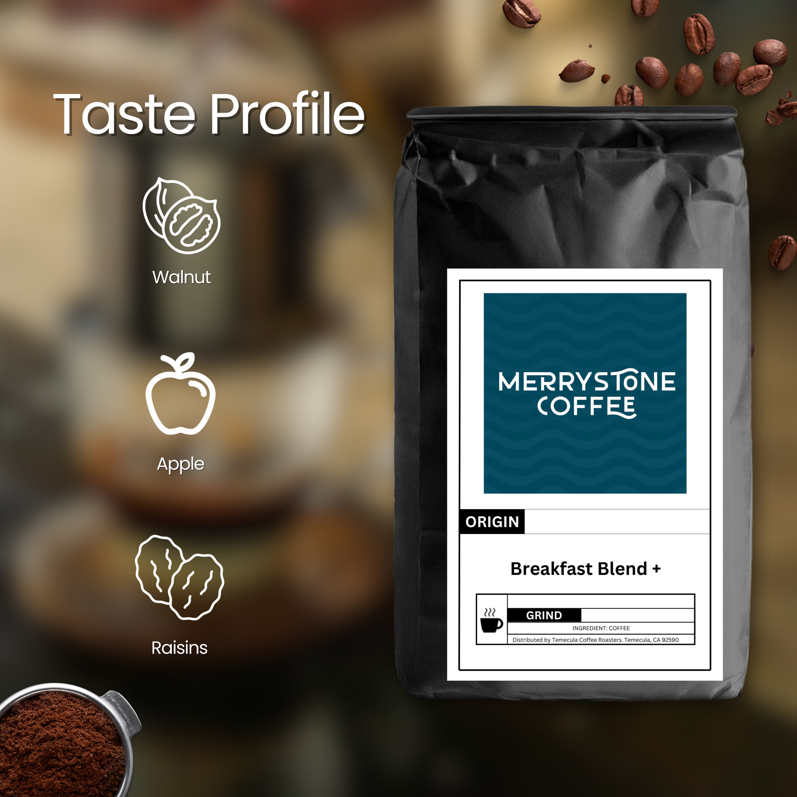 Merrystone Breakfast Blend + Coffee