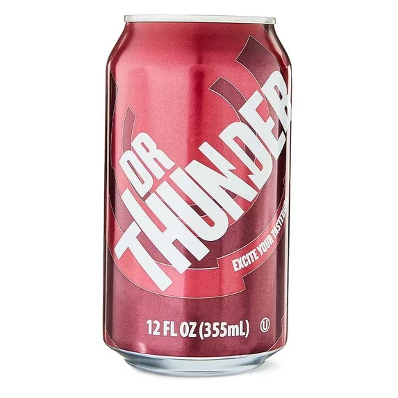 Great Value Dr Thunder soda Pop 12 fl oz 12 pack can Free Shipping