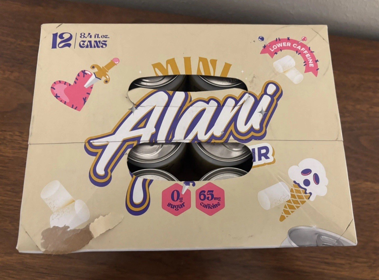 PRESALE — Alani Voodoo Vanilla Mini Elixir Energy Drinks 12 pk Mini Cans