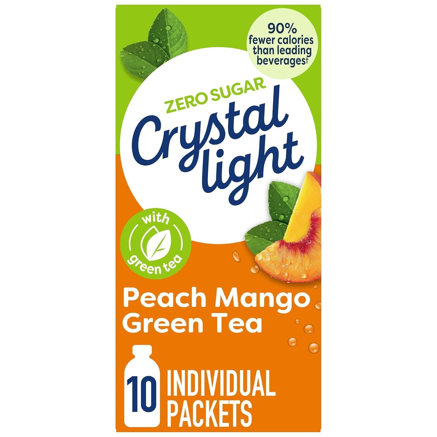 Convenient On-the-Go Peach Mango Green Tea Drink Packets – Gluten Free & Kosher
