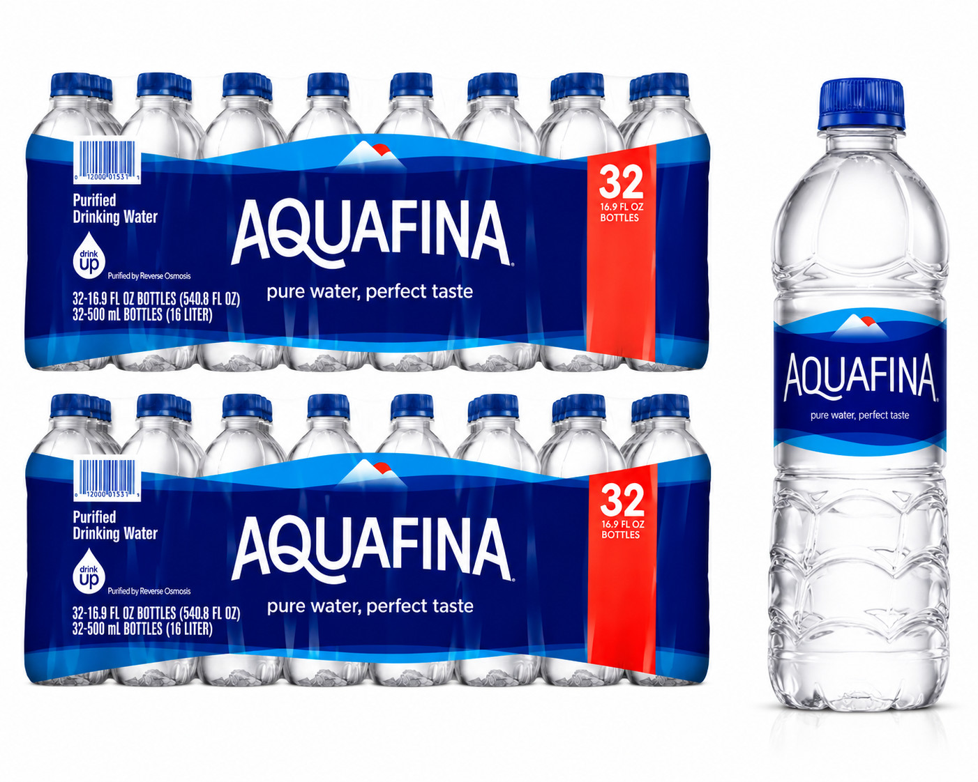 💧 2 Pack – Aquafina Purified Drinking Water 16.9 fl oz, 32 Bottles ONEDAYSHIP!
