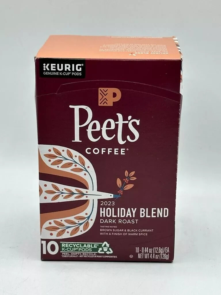 Peet’s Coffee Holiday Blend Dark Roast Coffee 60 K-Cups – READ DESCRIPTION