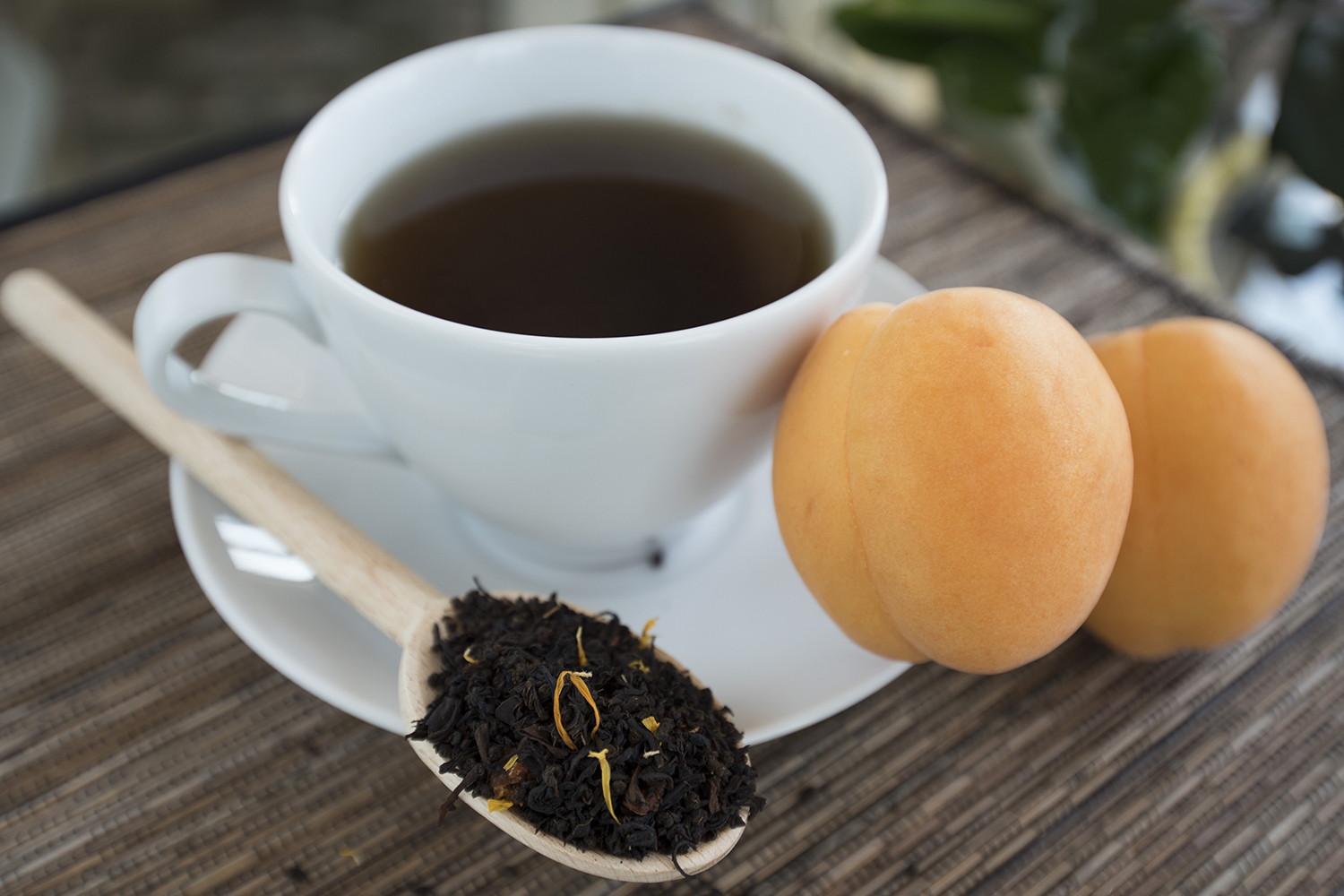 Apricot Black Organic tea loose leaf or tea bags ice tea brew bags sweet smooth