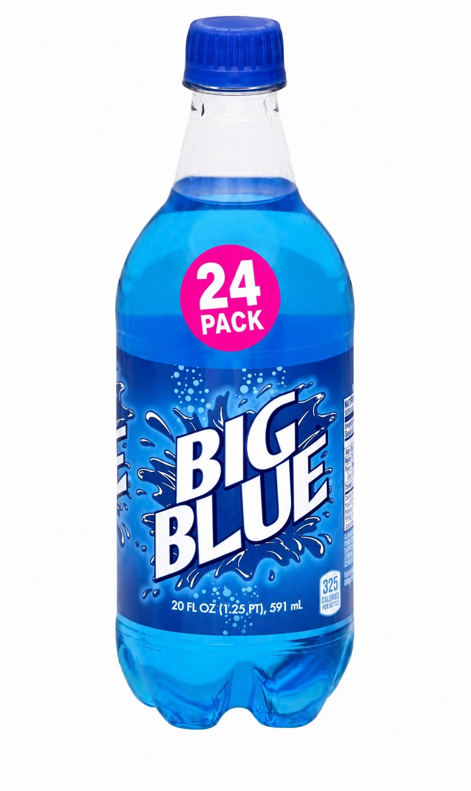 Big Blue Soda 20oz Exotic Pop 24 Pack Of Bottles ( Big Red )