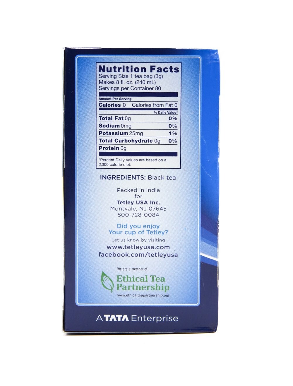 Tetley Masala Tea Indian Pakistani Chai Patti Rich Aromatic Flavor Taste 72 Bags