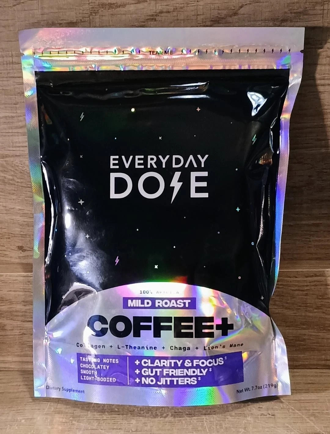 Everyday Dose Mild Roast Mushroom Coffee + Collagen Lion’s Mane 7.7 oz Exp 10/27