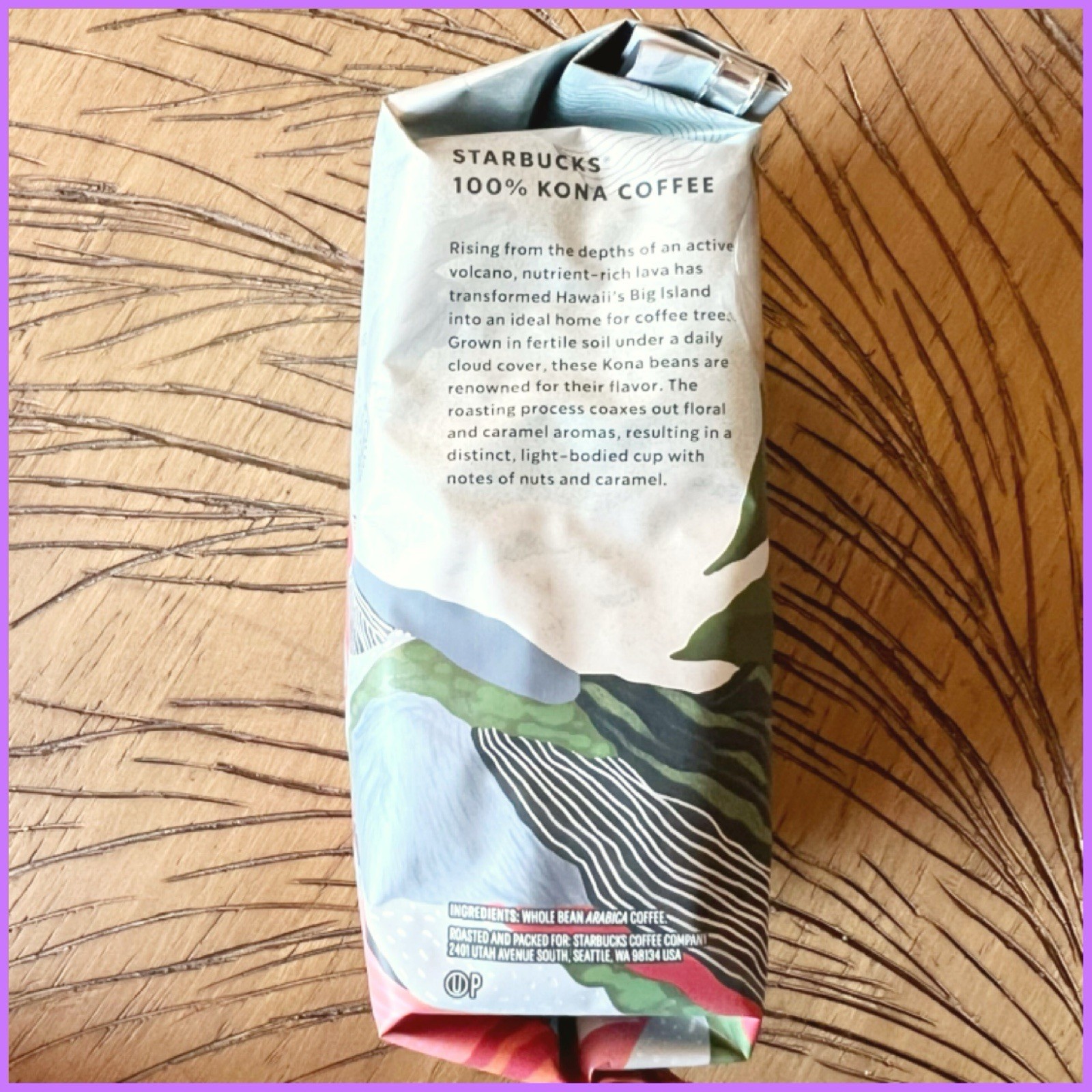 Starbucks 100% Kona Coffee Whole Bean 8.8oz Bag Hawaii New Exp Feb 2027