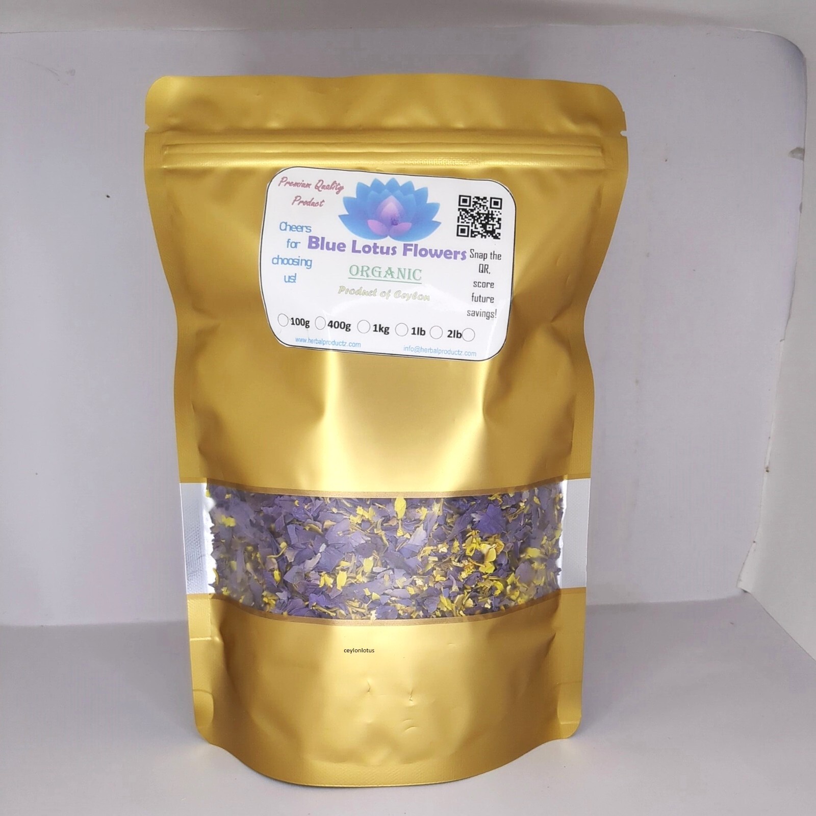 Dried Blue Lotus Cut Flower Pure Nymphaea Caerulea Organic Natural Tea/Smoke 30g