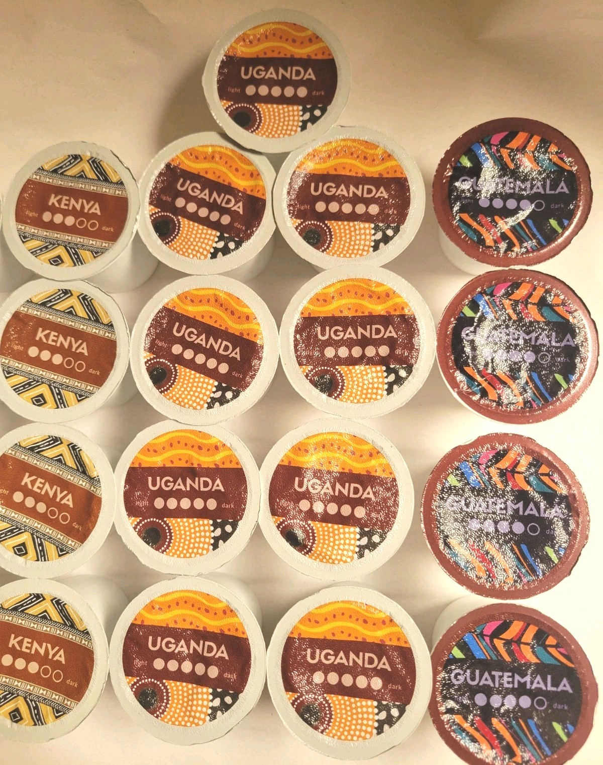Atlas Coffee Club 25CT *K-Cup Coffee Pods VARIETY ROASTS: GUATEMALA KENYA UGANDA