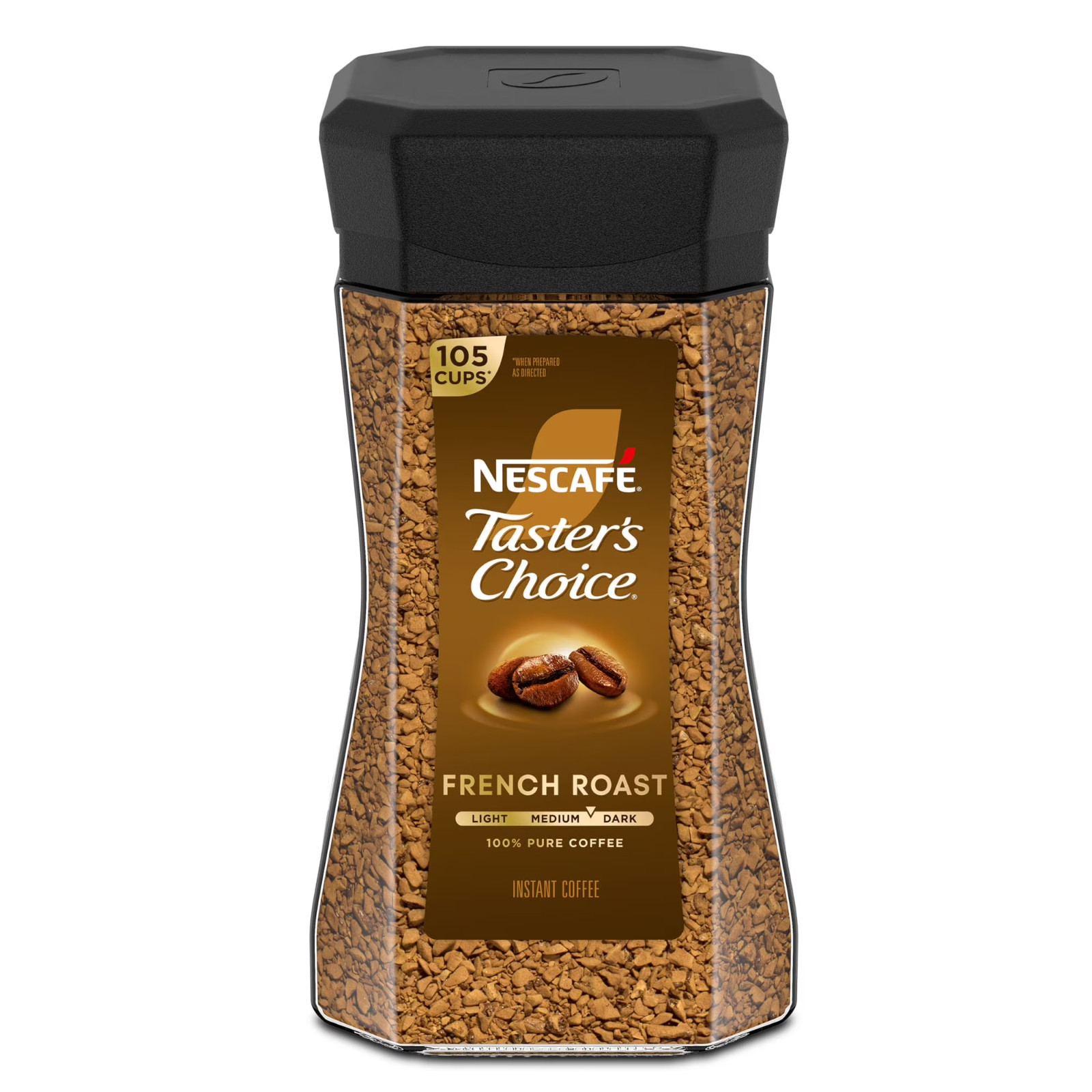 NESCAFÉ Taster’s Choice French Roast Instant Coffee 7 oz Jar, 2 Pack