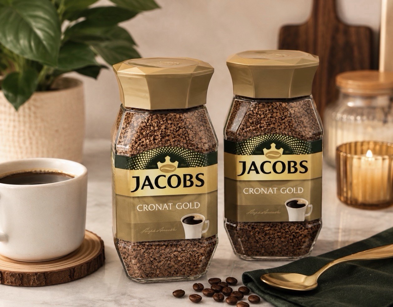 Jacobs Cronat Gold Instant Coffee 7.05oz 200g – Pack of 2 – Freeze Dried