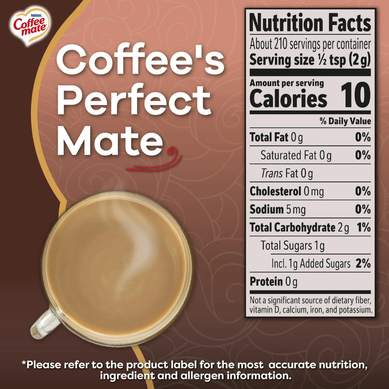 Coffee mate Chocolate Crème Powder Coffee Creamer, 15 oz