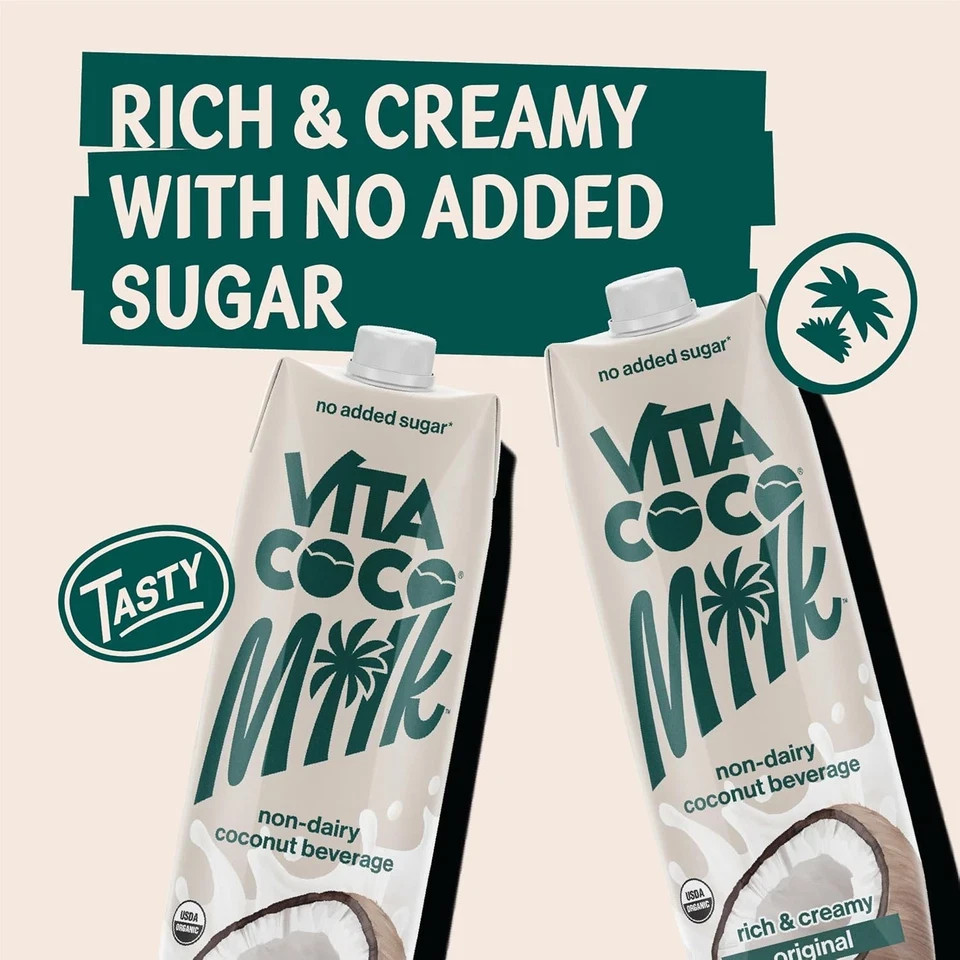 Original Organic Coconut Milk, Plant Based, Dairy Free Milk Alternative – Gluten