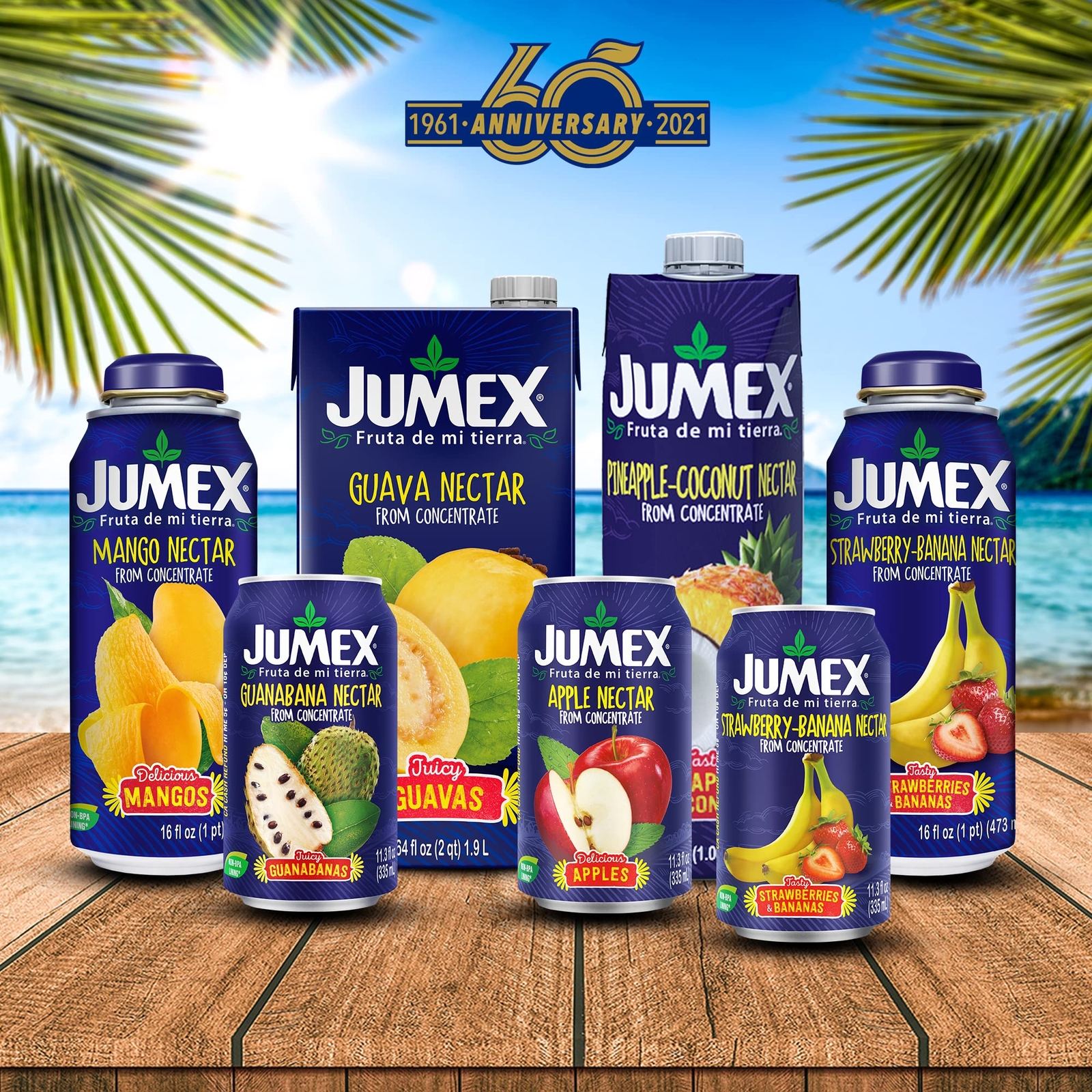 Jumex Strawberry Juice Nectar 24 Pack 11.3 Fl Oz Refreshing Tropical Flavor
