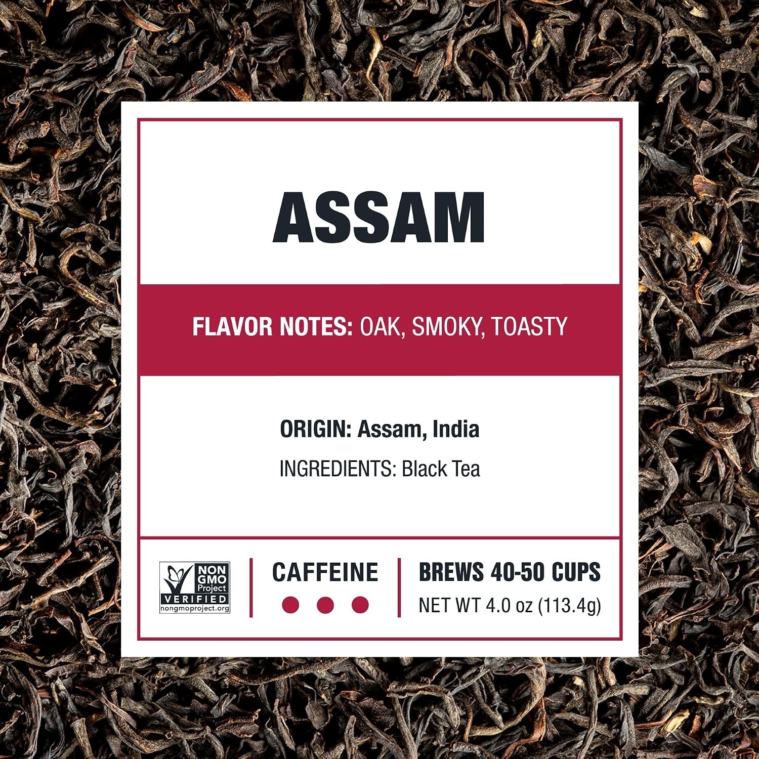 Assam Black Tea, Loose Leaf, Single Origin Black from India, High Caffeinate…