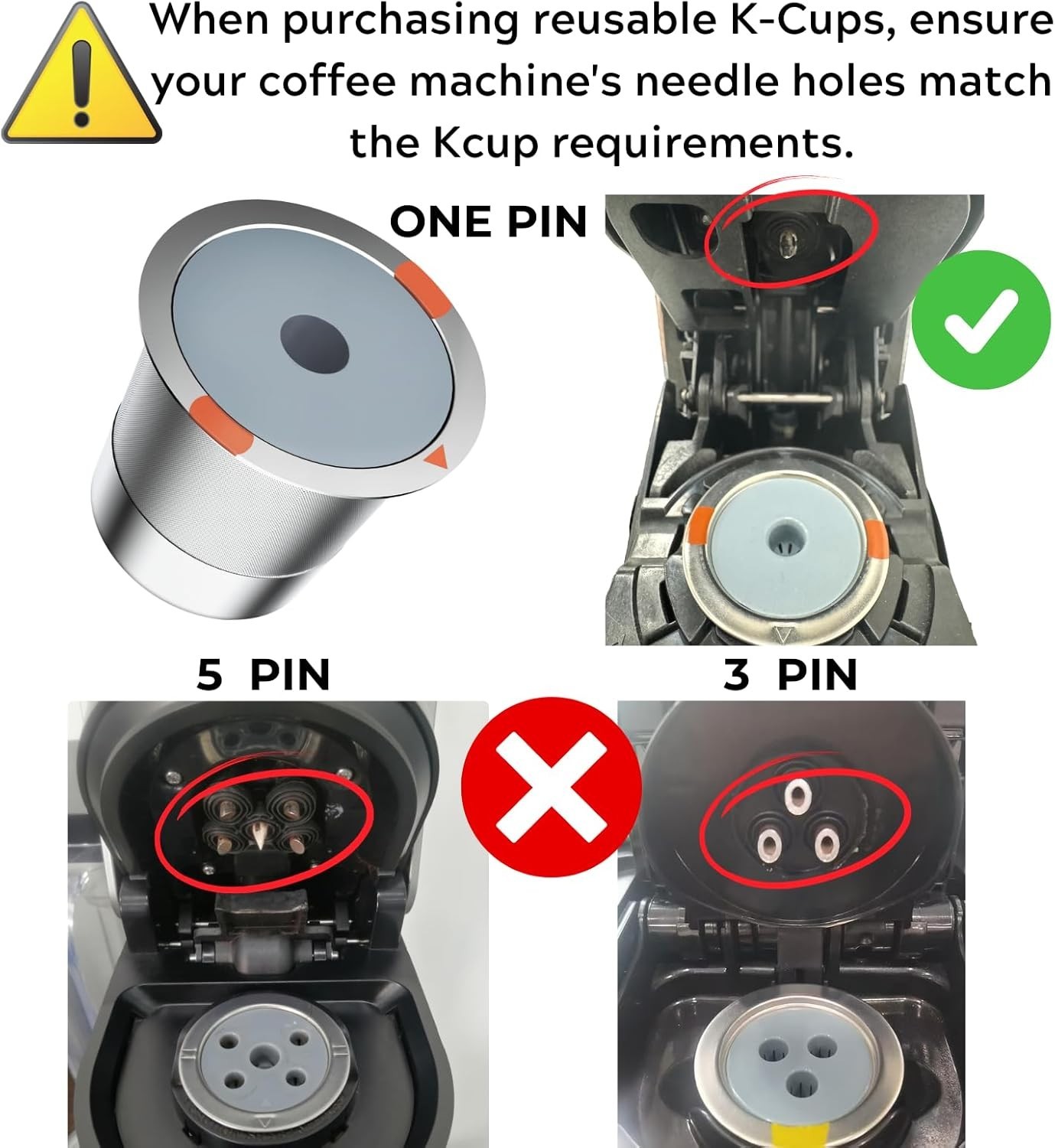 Reusable K Cups and Coffee Pods,Universal Stainless Steel K Cups for Keurig 2…