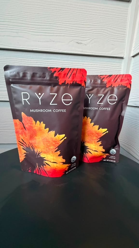 2Pack Ryze mushroom coffee. 6.35 oz -30 servings each (60 servings total)
