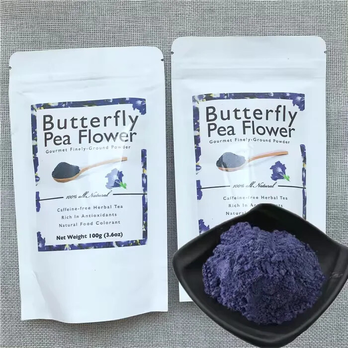 Bulk High Quality 100% Natural Butter*fly Pea Flower Powder Tea 50g~500g