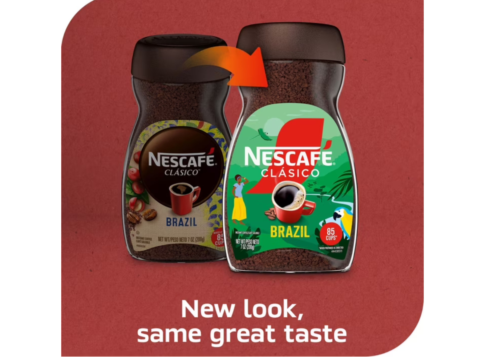 NESCAFÉ CLÁSICO Colombia, Medium Roast, Instant Coffee, 7 oz, 6 Jar Free Ship