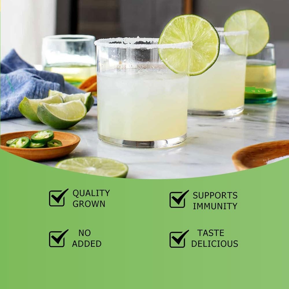 Lime Juice Powder, 8 Oz, Fresh Lime Juice Freeze Dried Powder Filler Free, Ri…