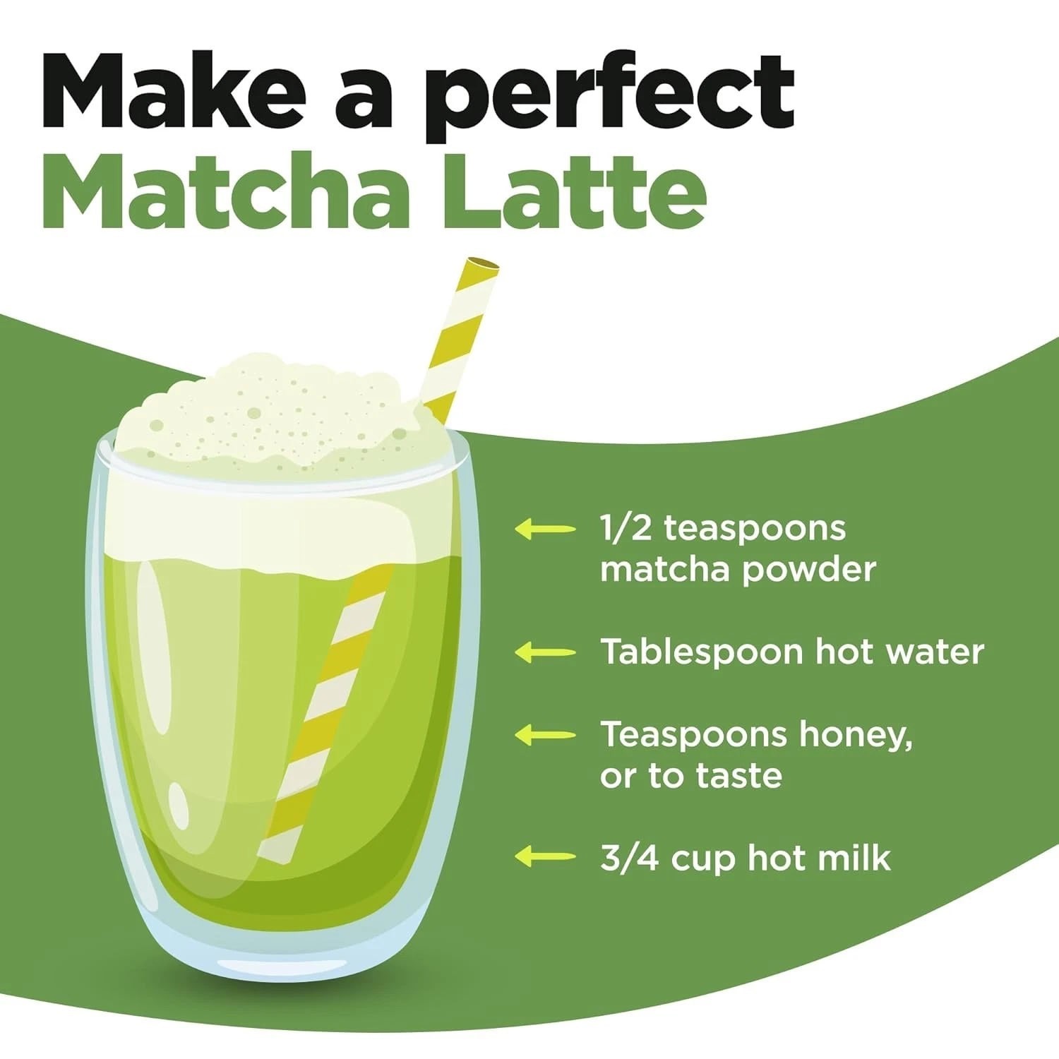 Organic Matcha Green Tea Powder 4oz (Pack of 4) Perfect for Drinks and Culinary