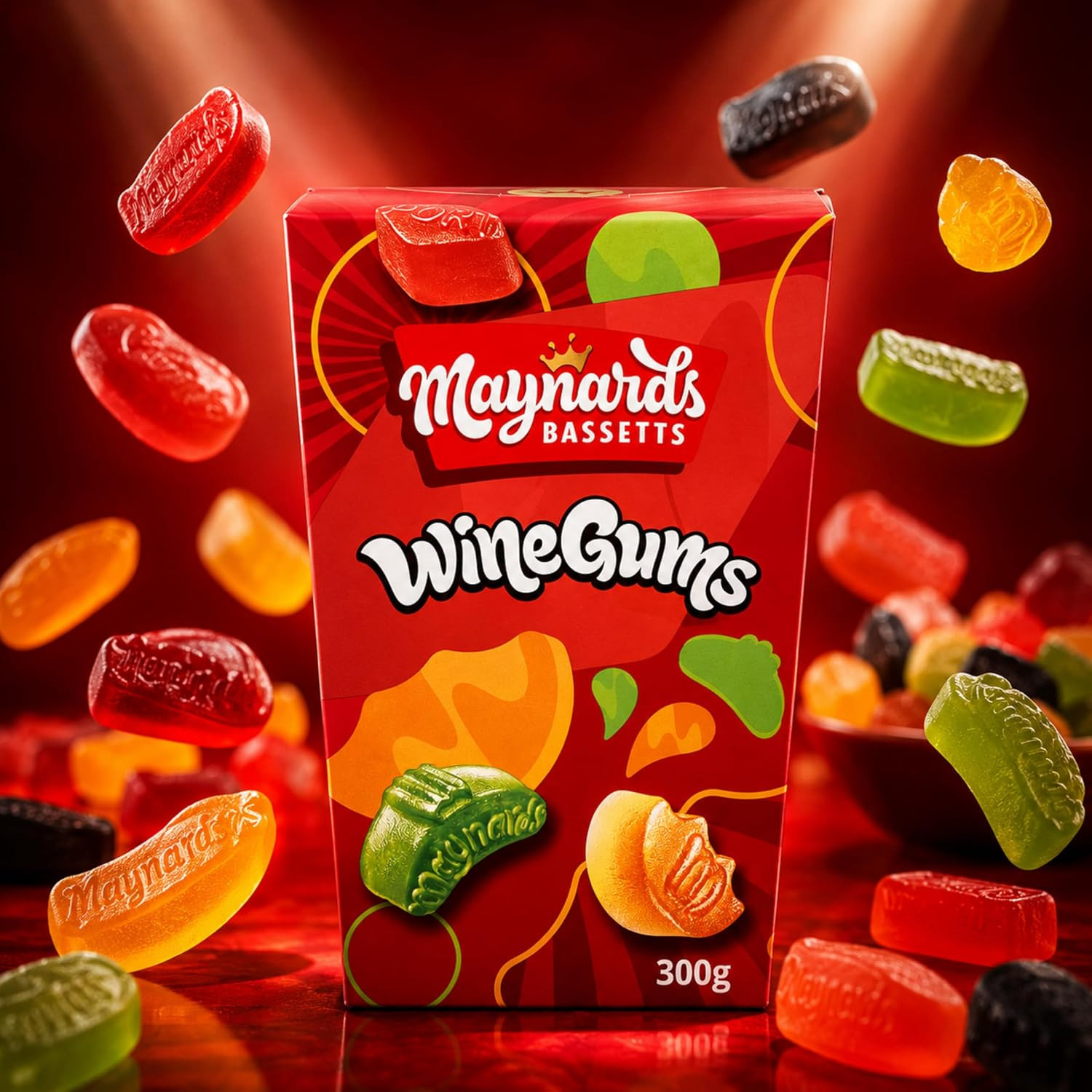 Maynards Wine Gums Carton 300G (1 Pack)