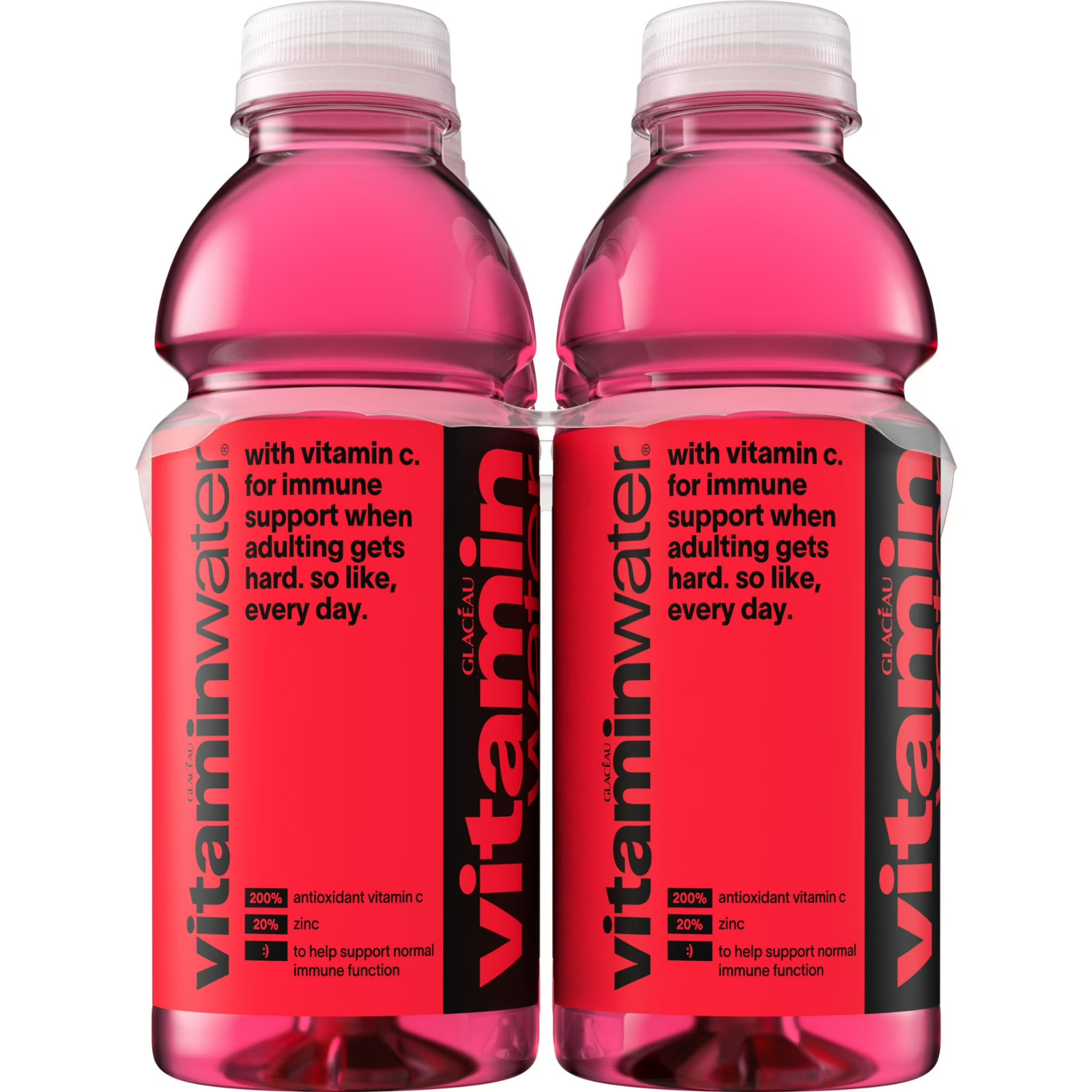 Vitaminwater Power-C Dragonfruit Flavored Water Beverage, 16.9 fl oz, 6 Pack Bot