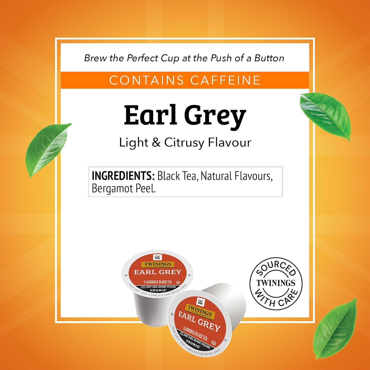 Earl Grey Black Tea K-Cup Pods for Keurig, 24 Count (Pack of 1), Flavoured with