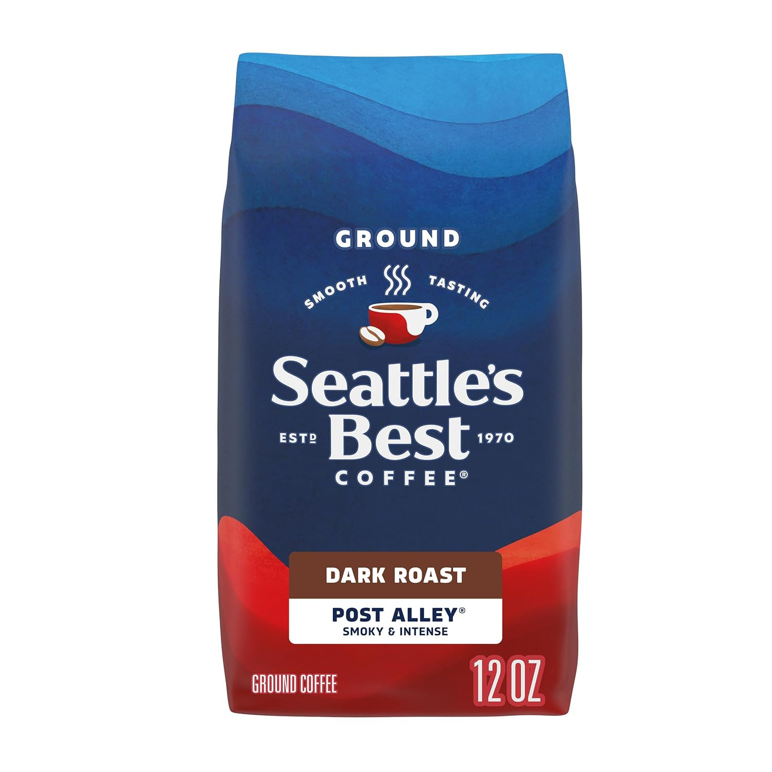 Post Alley Blend Dark Roast Ground Coffee | 12 Ounce Bag